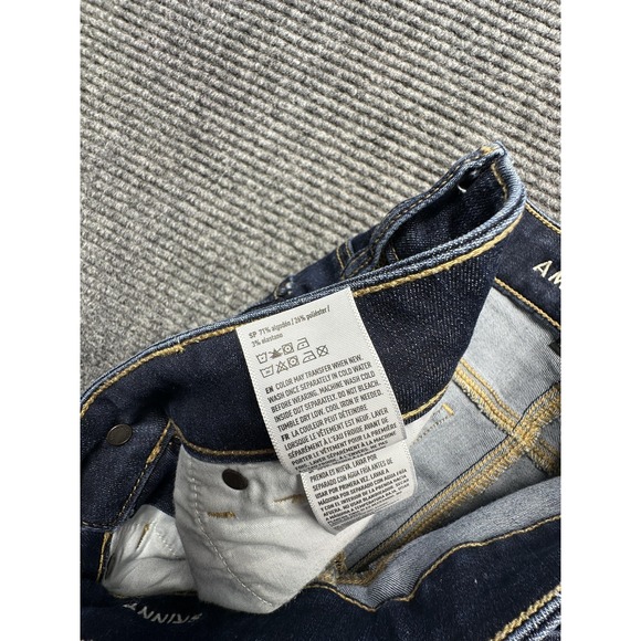 American Eagle Outfitters Jeans Womens 4 Short Blue Skinny Next Level Stretch - Picture 6 of 8